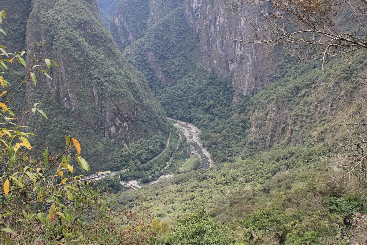 Machu Picchu terraces in the cloud forest of the Cusco Region, Peru